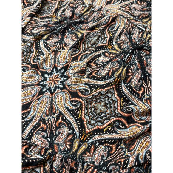 Lascana smocked maxi dress in brown paisley - Picture 6 of 7